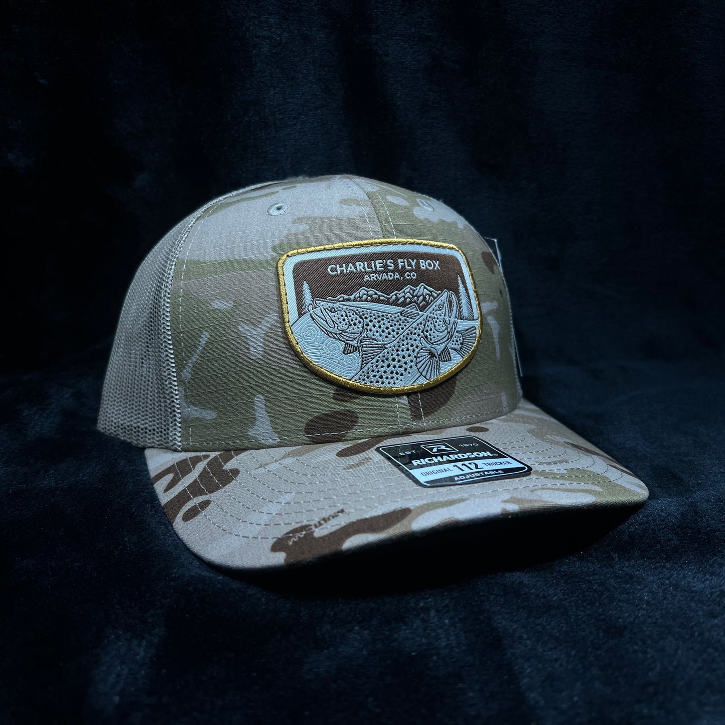CFB Light Camo Trucker W/ Underwood Trout Patch