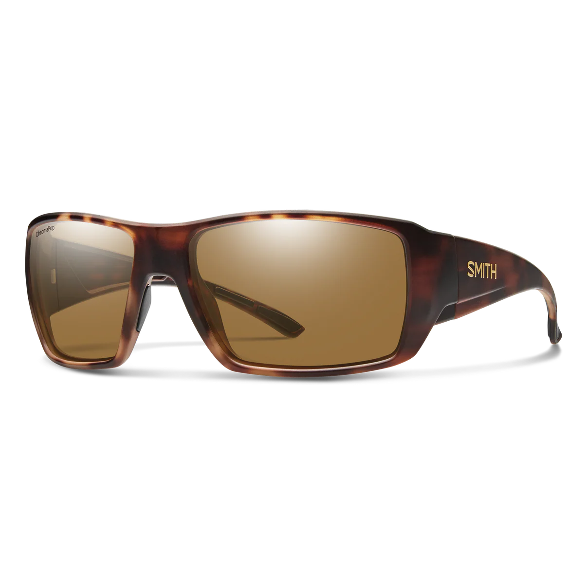 Smith Guide's Choice XL Matte Tortoise Frame W/ ChrmoaPop Brown Glass Lens