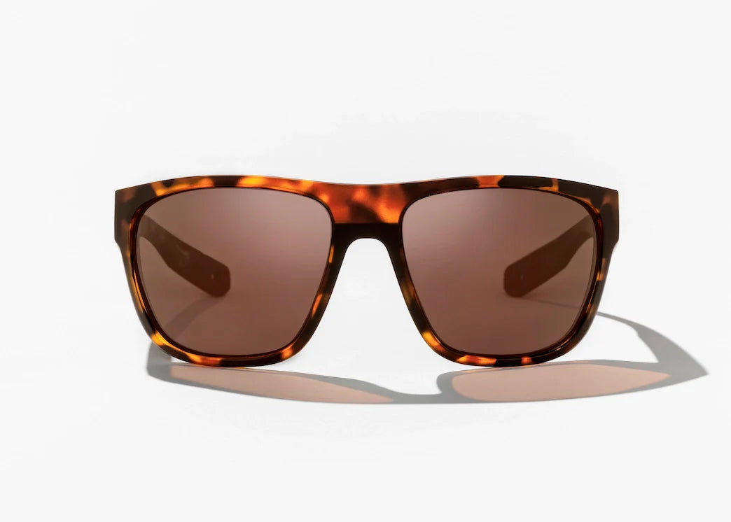 Bajio Las Rocas Polarized Sunglasses, Brown Tortoise Matte Frame with Copper Glass Lens