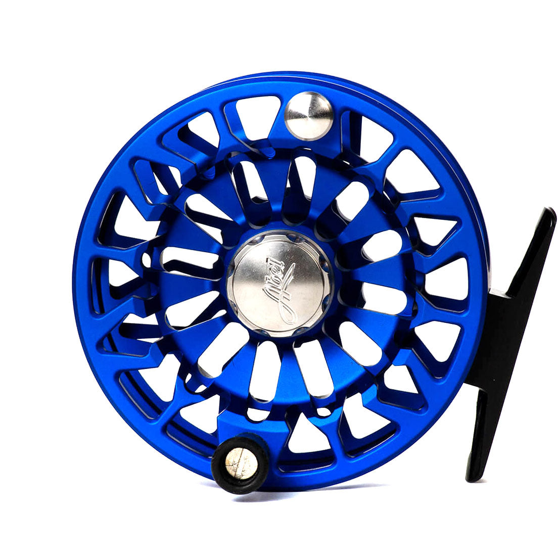 Abel SDF 5/6 Ported Satin Blue III w/ Satin Blue Drag Knob and Ebony Wood Handle