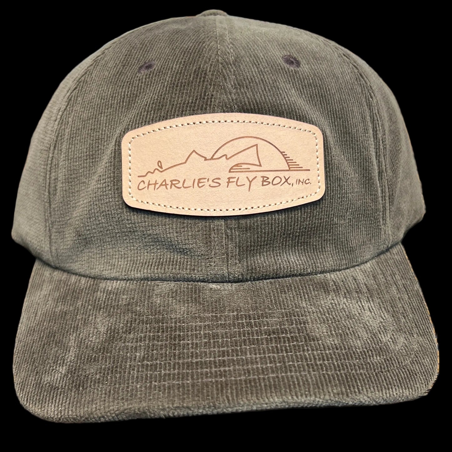 CFB Hat, Brown Fine Grain Corduroy with Leather Patch