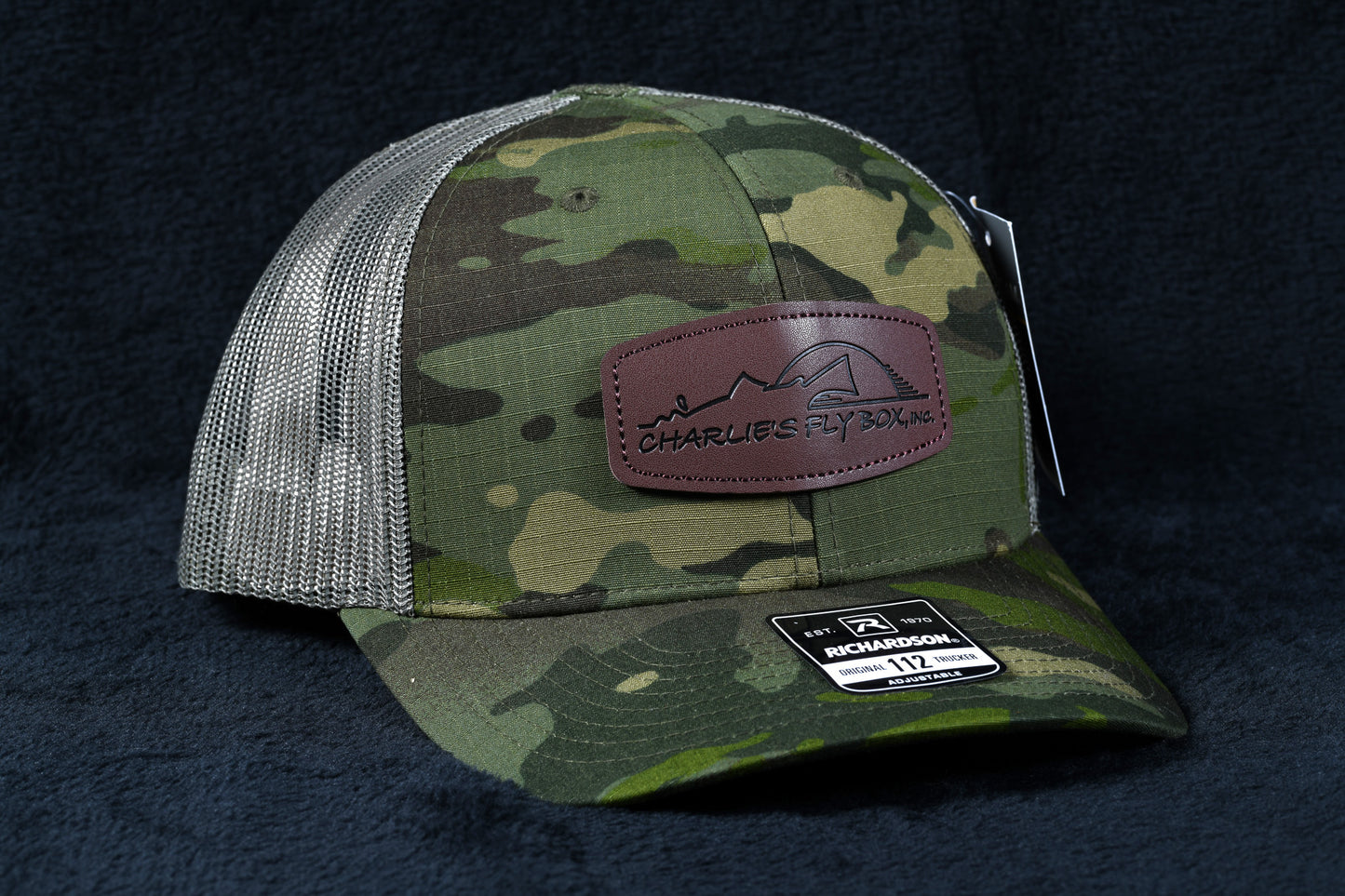 OG CFB Leather Patch Trucker, Green Camo
