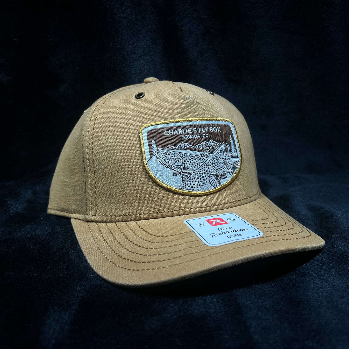 CFB Hat Light Tan Underwood Trout Patch
