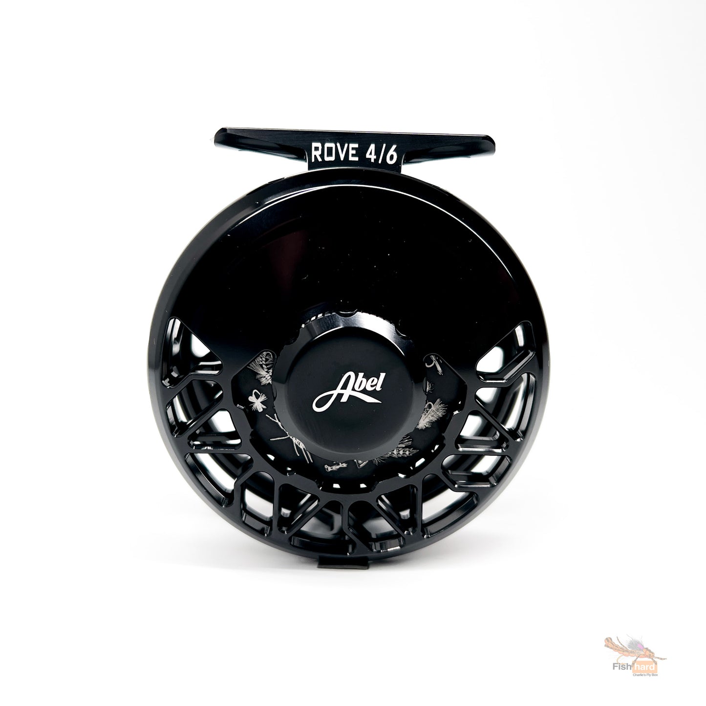 Abel Rove 4/6 Ported, Black with Underwood Freshwater Drag Plate Engraving