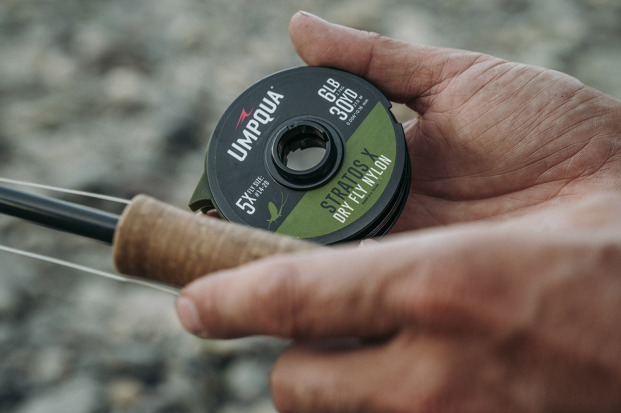 Umpqua Stratos X Dry Fly Nylon Tippet Gray Camo