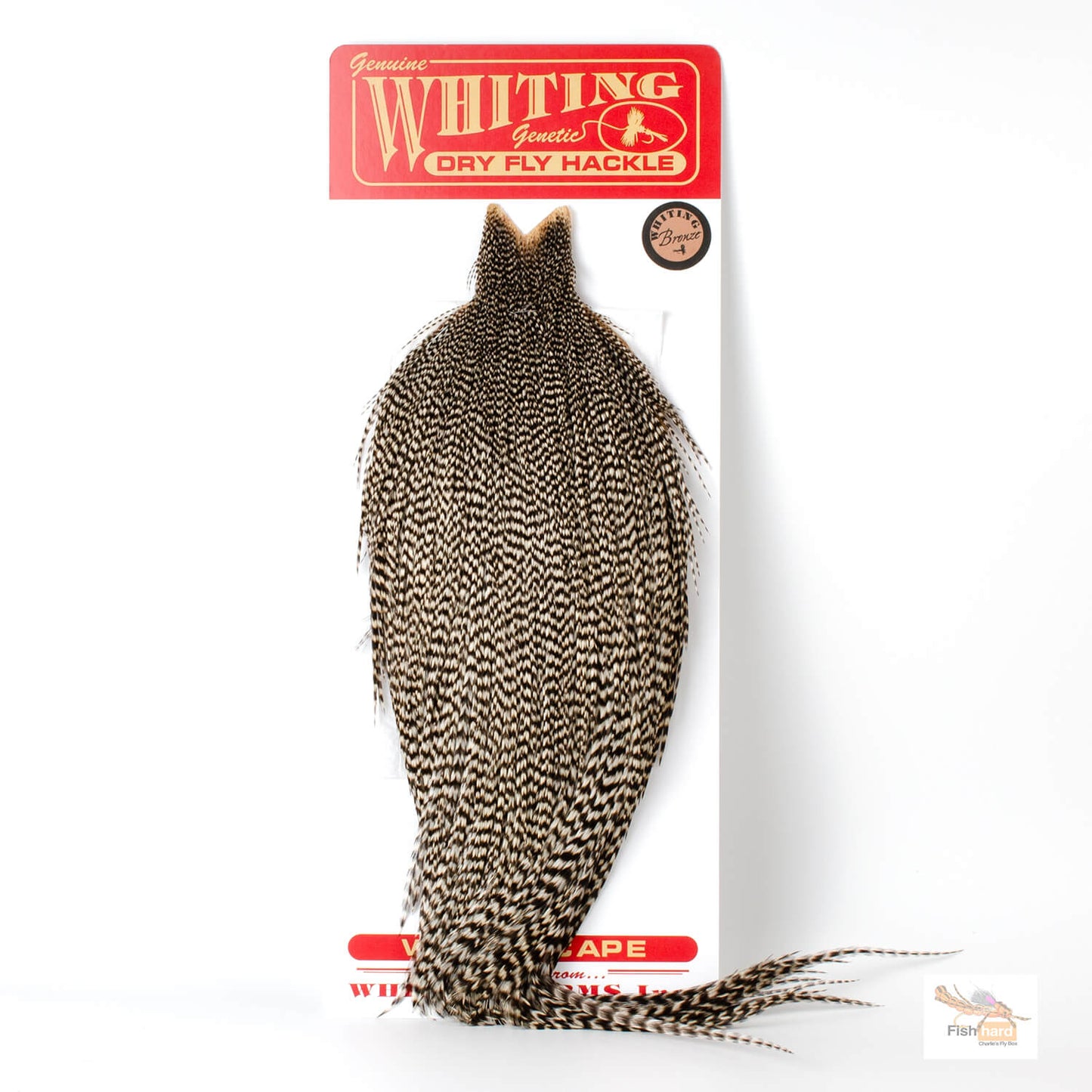 Whiting Bronze Grade Rooster Cape, Grizzly