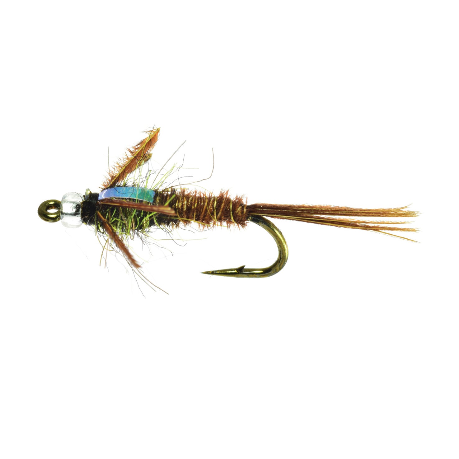 1 Dozzina Ninfe D16-1 Bead Head Dorsey's Mercury Pheasant Tail, Varie Misure - Foto 2