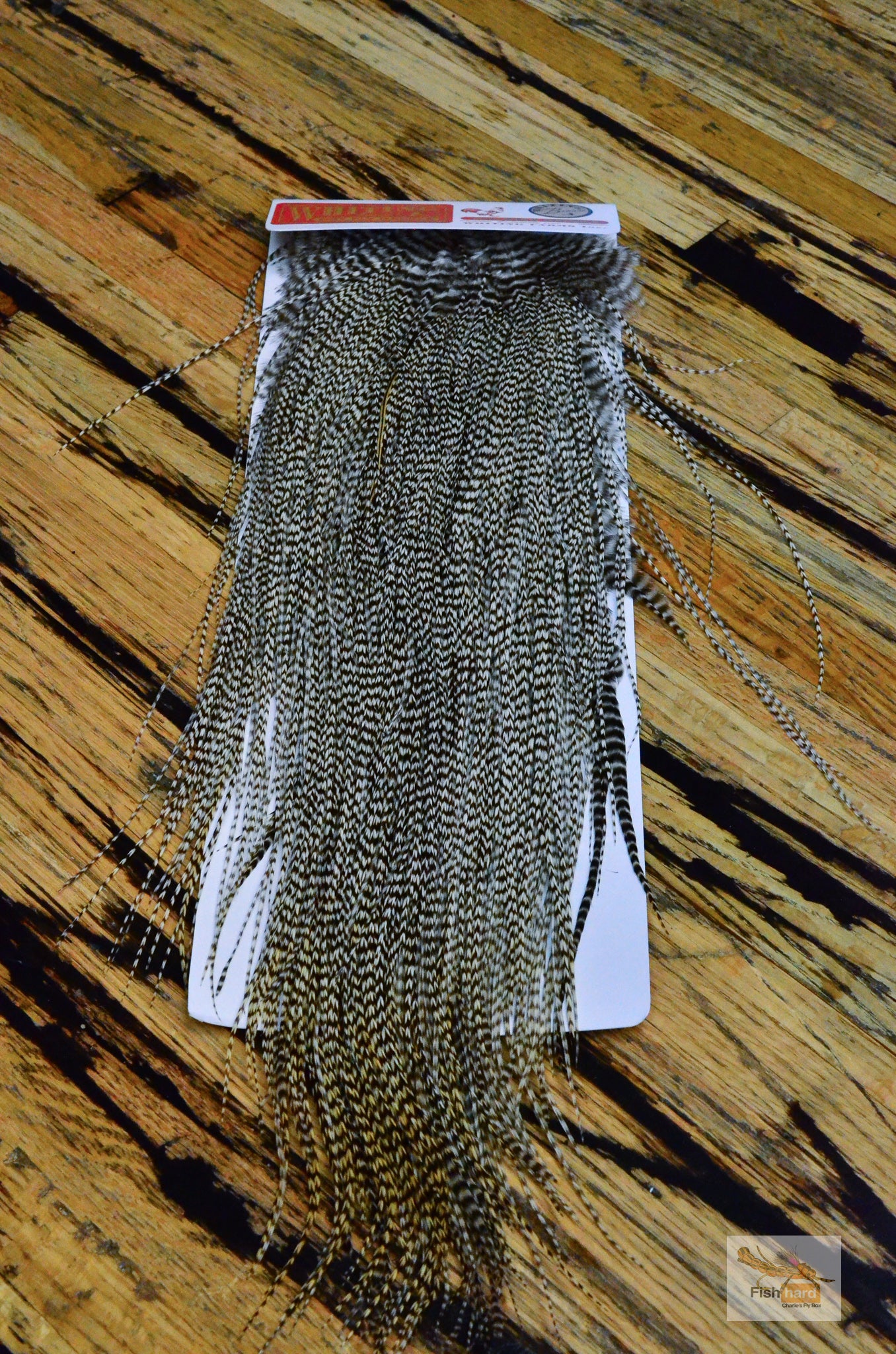 Whiting Bronze Grade Midge Rooster Saddle, Grizzly