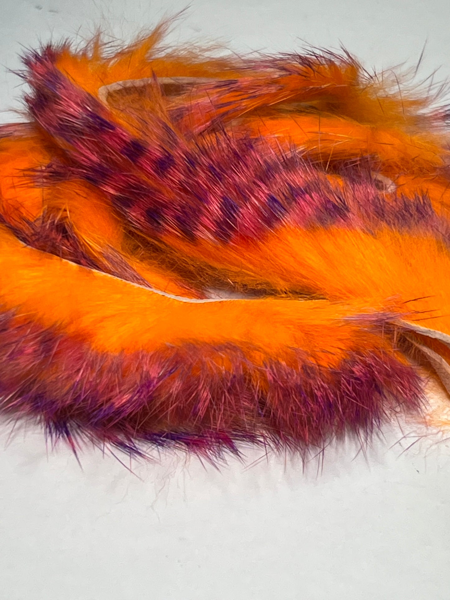 Hareline Barred Polychrome Rabbit Strips