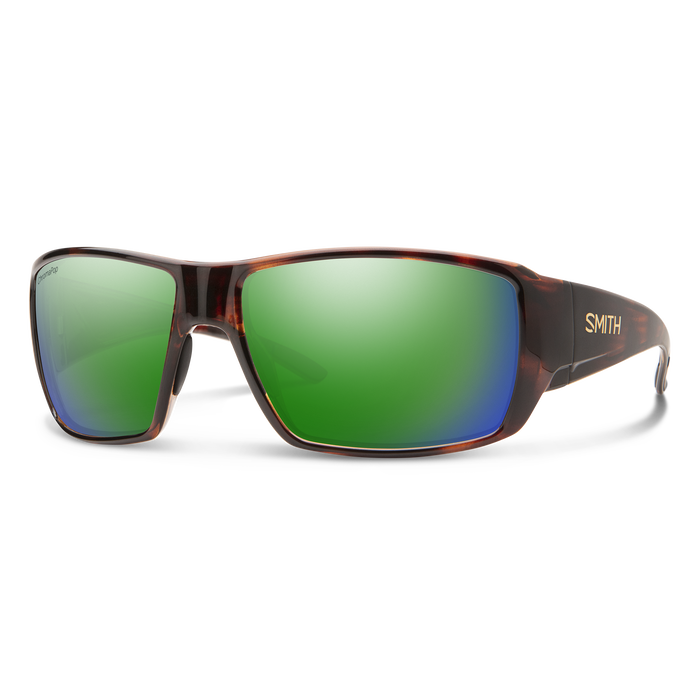 Castaway by Smith Optics, Matte Tortoise + ChromaPop Glass Polarized Green Mirror Lens