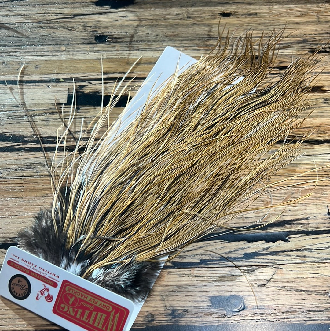 Whiting Bronze Grade Midge Saddle, Golden Badger