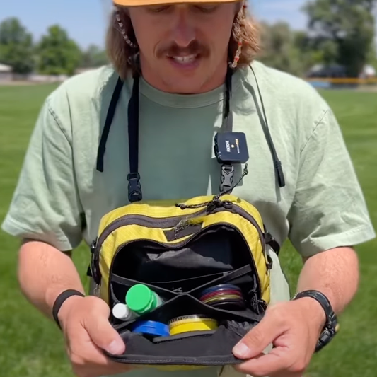 Max shows off his Patagonia Stealth Switch 5L Pack
