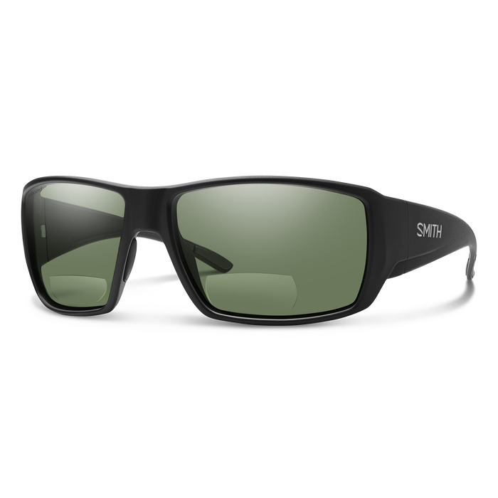 Smith Guide's Choice Matte Black + Polarized Gray Green Carbonic 250 Lens