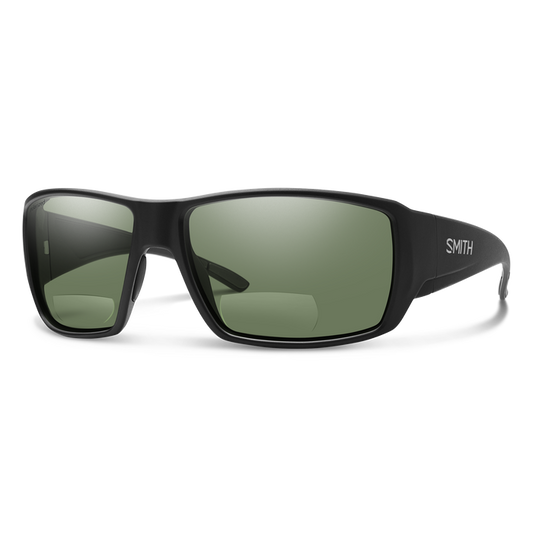 Smith Guide's Choice Matte Black + Polarized Gray Green Carbonic 250 Lens