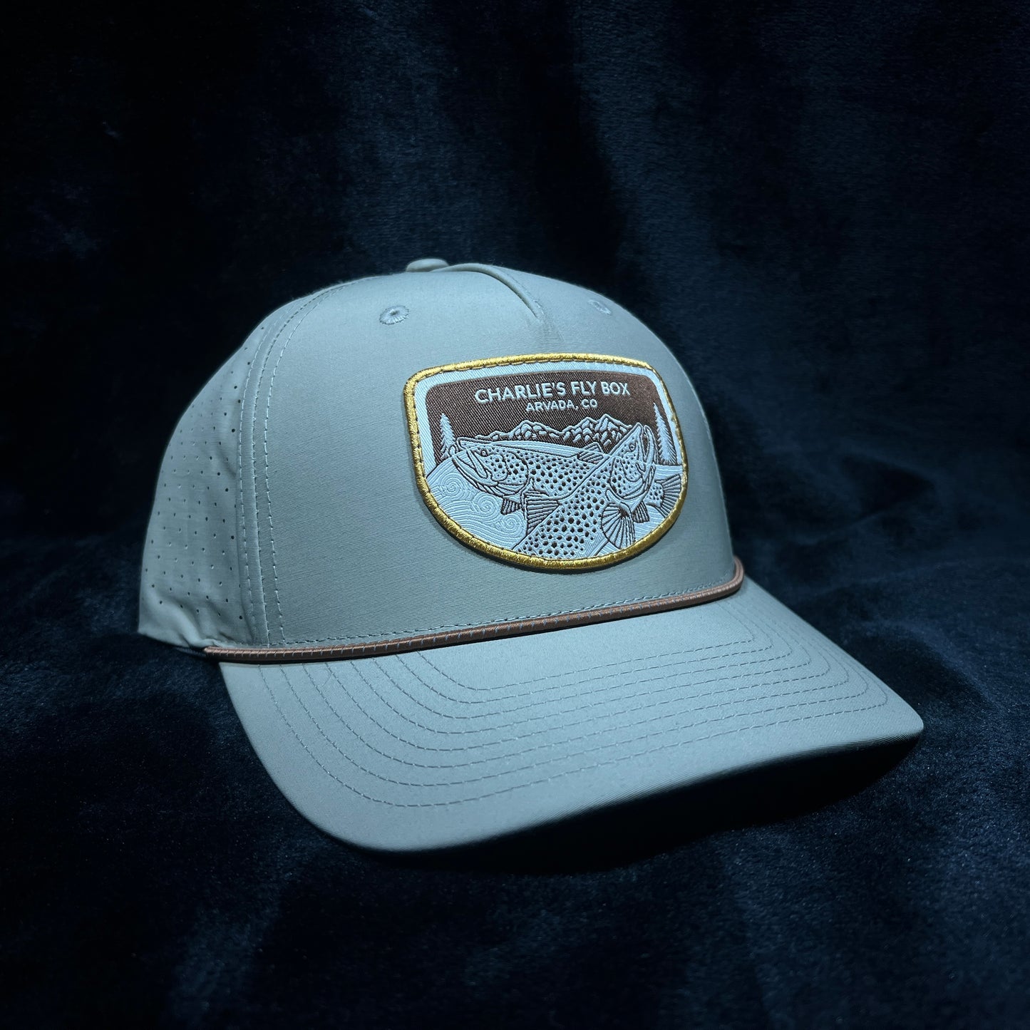 CFB Tech Rope Hat Light Olive Underwood Trout Patch
