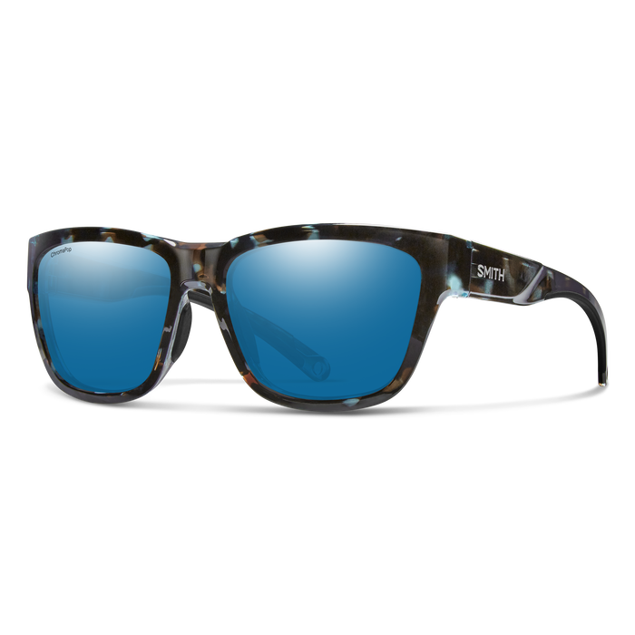 Smith Joya Sky Tortoise + ChromaPop Glass Polarized Blue Mirror Lens