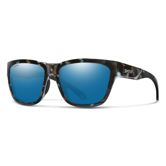 Smith Joya Sky Tortoise + ChromaPop Glass Polarized Blue Mirror Lens