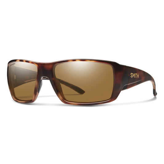 Smith Guide's Choice XL Matte Tortoise Frame W/ ChrmoaPop Brown Glass Lens