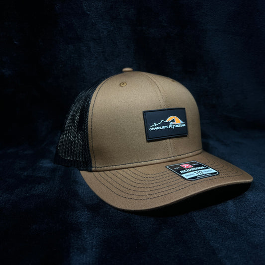 CFB Trucker Hat Brown And Black W/ Rubberized Logo Patch