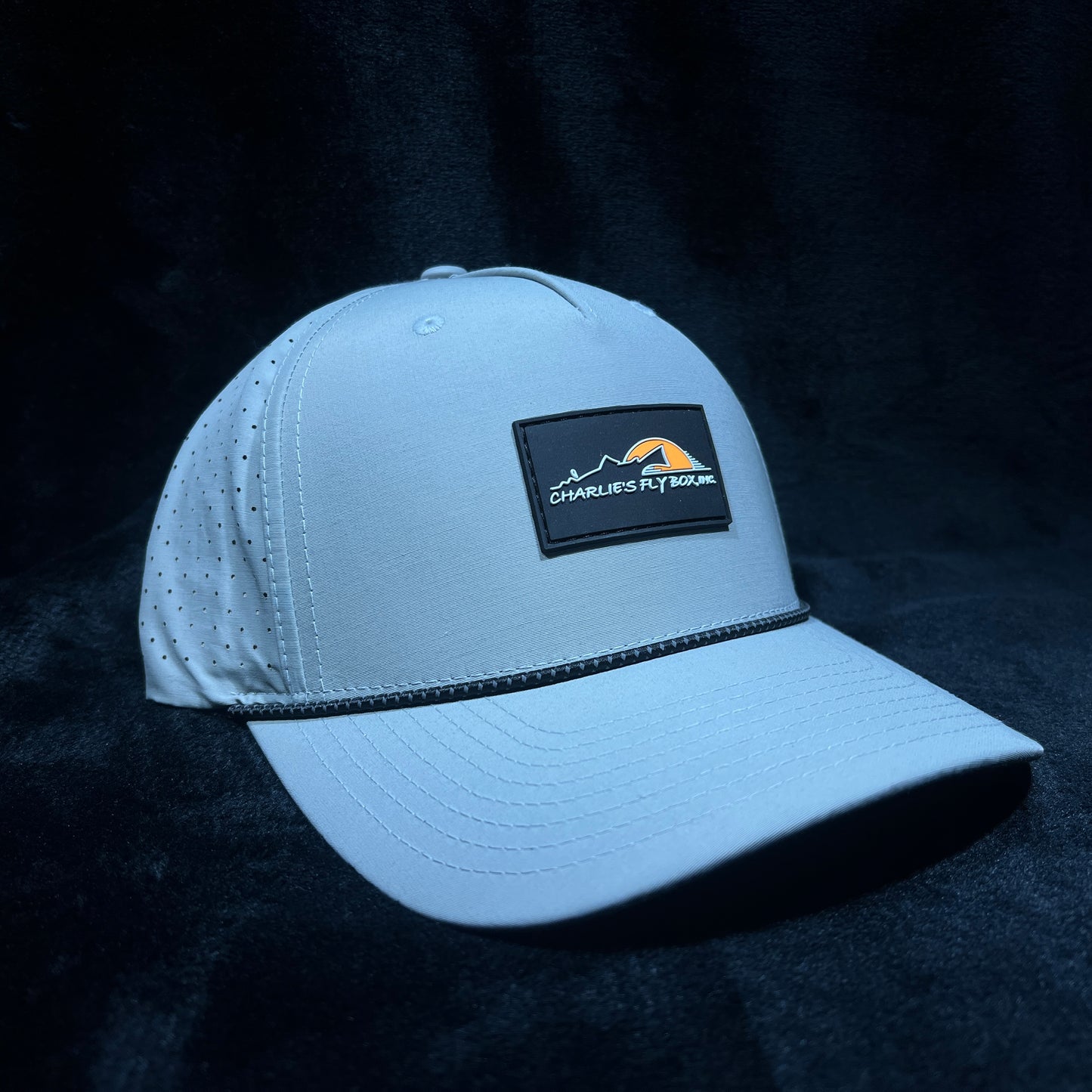 CFB Active Hat, Light Gray W/ Rubberized Logo Patch