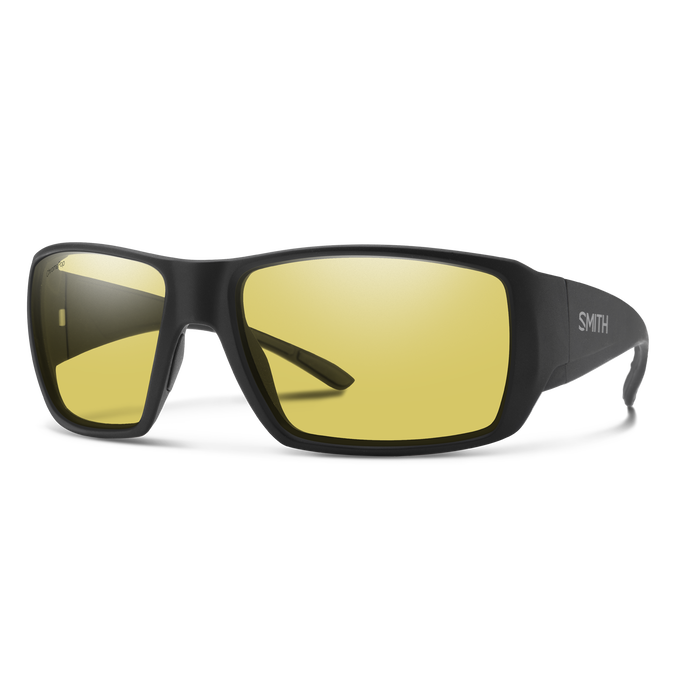 Smith Guide's Choice Matte Black + ChromaPop Glass Polarized Low Light Yellow Lens