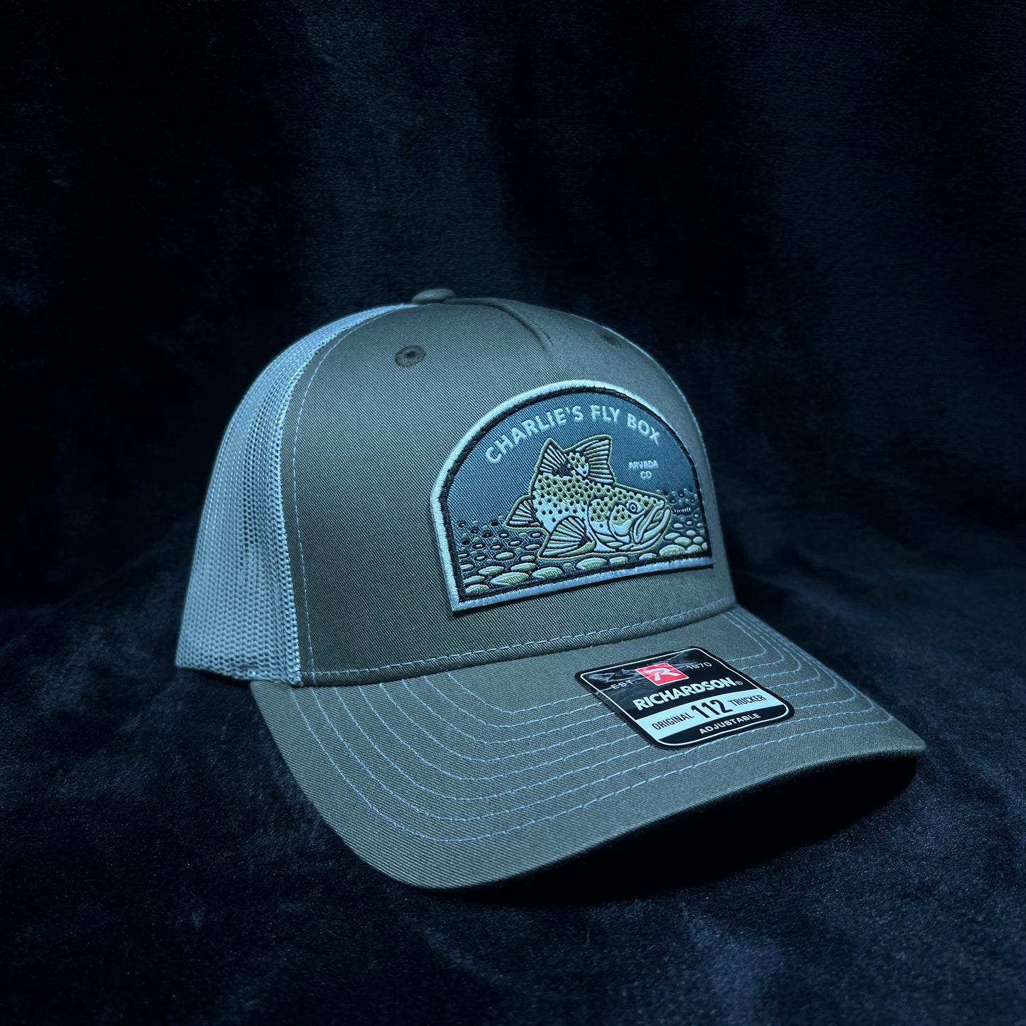 CFB Hat, Olive Trucker W/ Trout Patch
