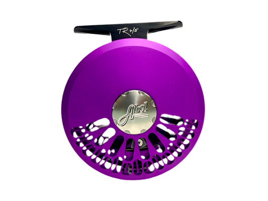 Abel TR 4/5 Ported Trout Reel, Satin Purple with Ebony Wood Handle