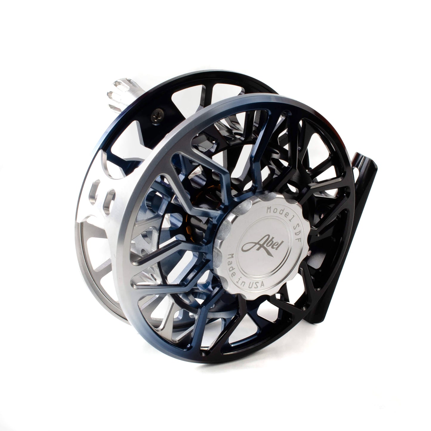 Abel SDF 6/7 Ported Black/Platinum Fade Finish W/ Platinum Drag Knob & Platinum Metal Handle