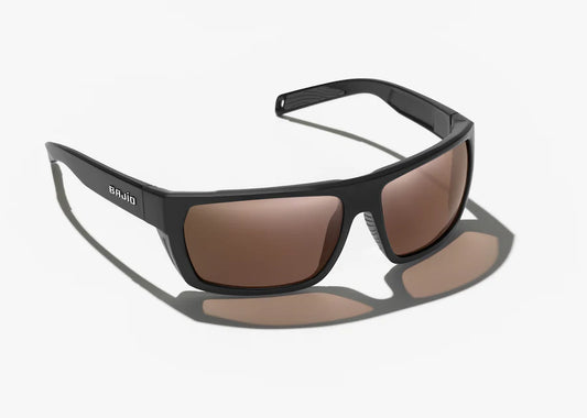 Bajio Palometa Polarized Sunglasses w/ Black Matte Frame & Copper Glass Lens