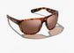 Bajio Las Rocas Polarized Sunglasses, Brown Tortoise Matte Frame with Copper Glass Lens