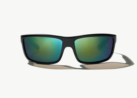 Bajio Nippers, Matte Black Frame w/ Green Mirror Glass Polarized Lens
