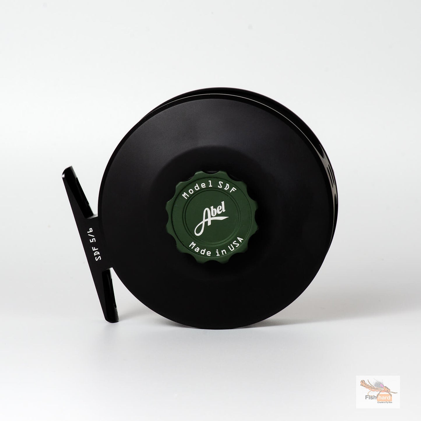 Abel SDF 5/6 Solid, Satin Black w/ Satin Deep Green Knob and Rosewood Handle