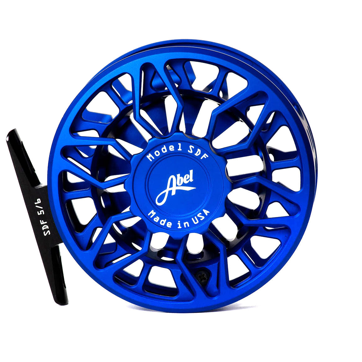 Abel SDF 5/6 Ported Satin Blue III w/ Satin Blue Drag Knob and Ebony Wood Handle