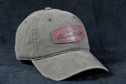 CFB OG leather Patch Hat, Soft Olive