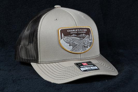 CFB Underwood Patch Trucker Hat, Tan/Brown
