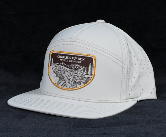 CFB Five Panel Tech Hat, Tan with Underwood Logo