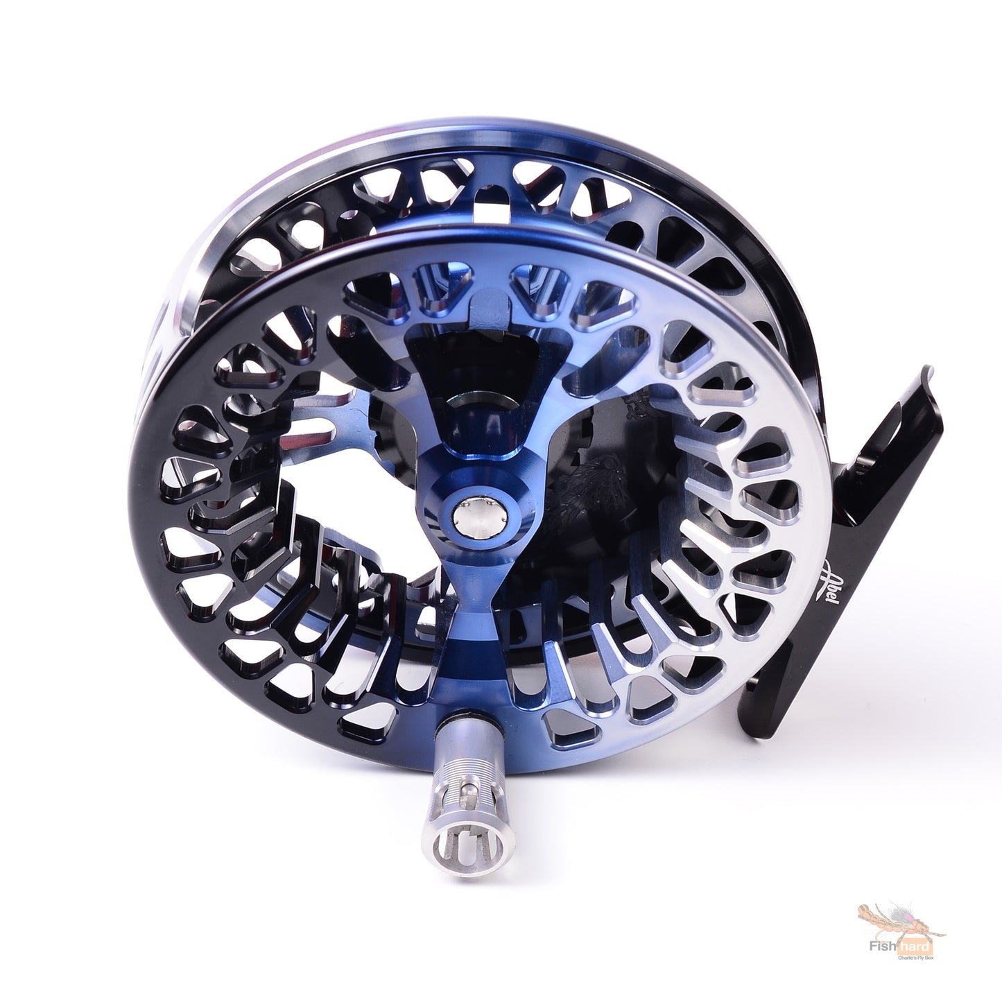 Abel Vaya 5/6 Black/Platinum Fade Larko Trout Engraved W/ Black Drag Knob & Platinum Handle