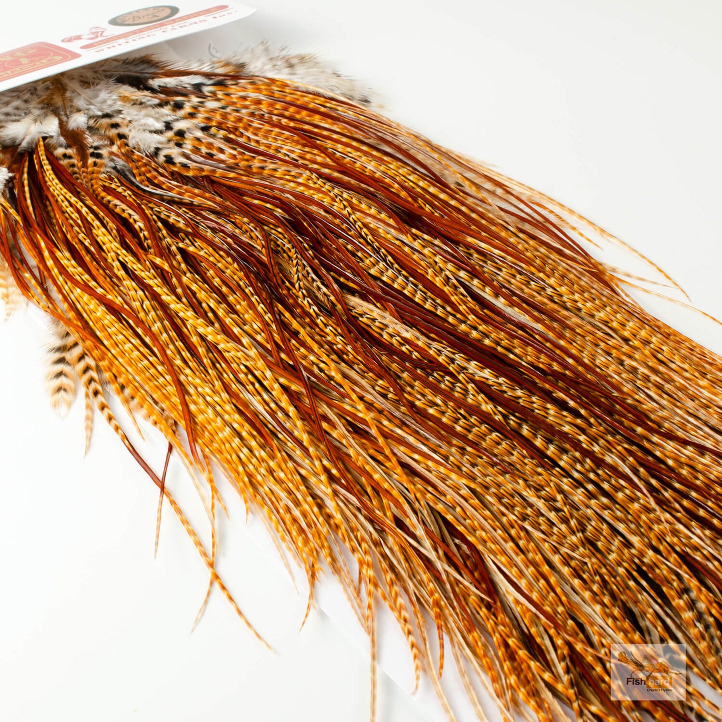 Whiting Bronze Grade Midge Saddle, Barred Dark Ginger