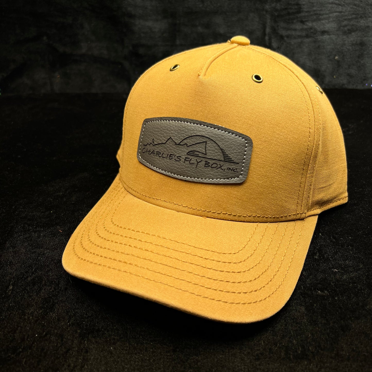 CFB Hat, Wheat with Gray Leather Patch