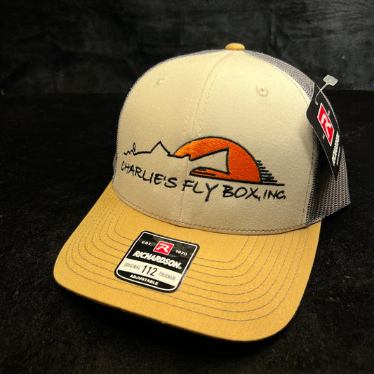 CFB Original Trucker Hat, Tan/Gray-Blue