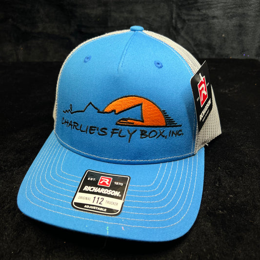 CFB Trucker Hat, Light Blue/Gray with OG logo