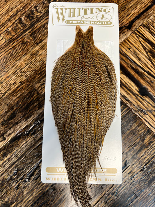 Whiting Heritage Hackle Cape, Dun Cree HC3