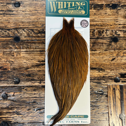 Whiting/Hebert Bronze Grade Cape, Rusty Natural Dun