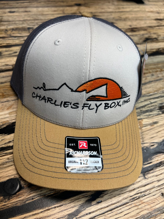 CFB Trucker Hat, 112 Original, Tan/Khaki/Gray