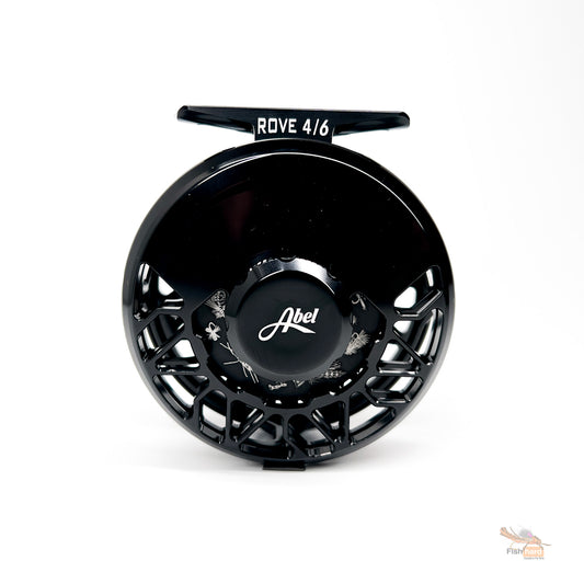 Abel Rove 4/6 Ported, Black with Underwood Freshwater Drag Plate Engraving