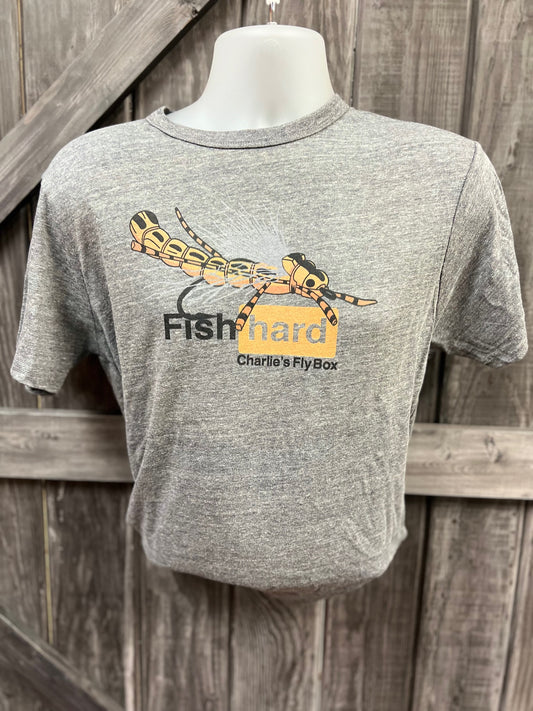 CFB Short Sleeve T-Shirt with Fish hard Logo Center Chest
