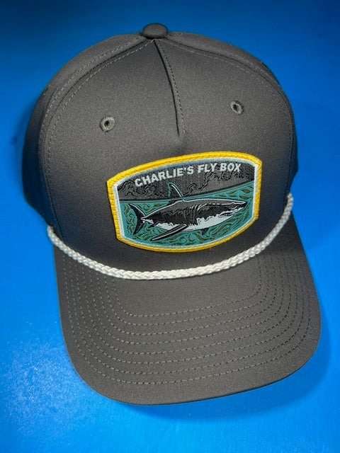 CFB Great White Shark Rope Hat, Gray