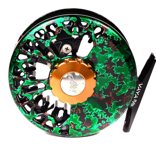 Abel Vaya 5/6 Retro Green/Black W/Bronze Drag Knob & Black Metal Handle