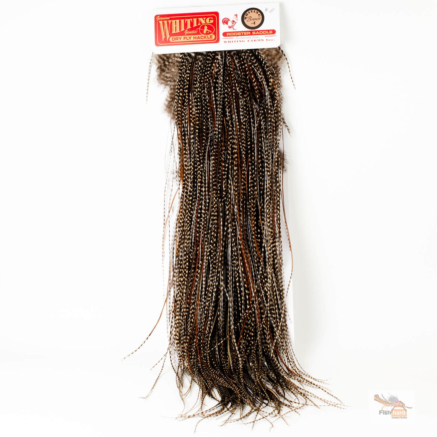 Whiting Bronze Grade Midge Saddle Grizzly Variant