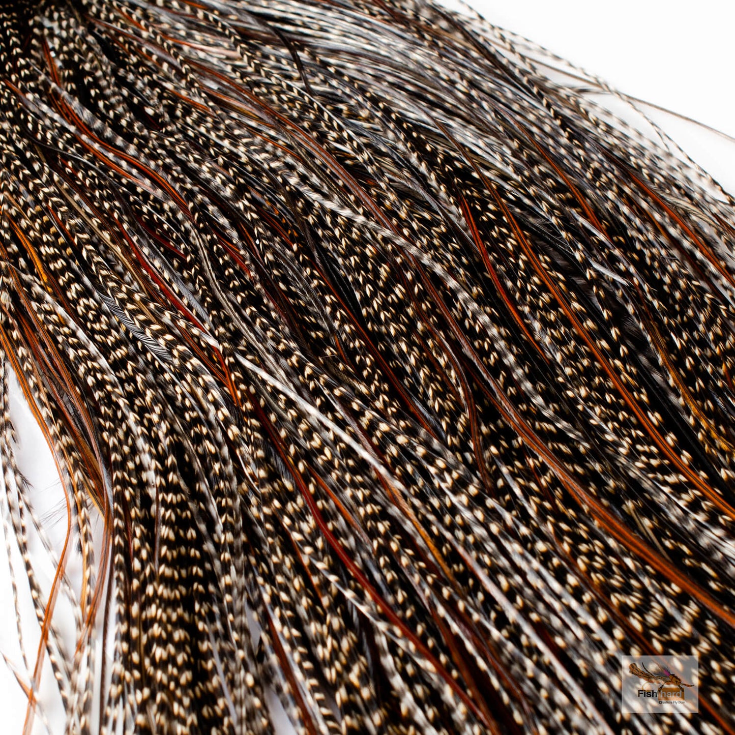 Whiting Bronze Grade Midge Saddle Grizzly Variant